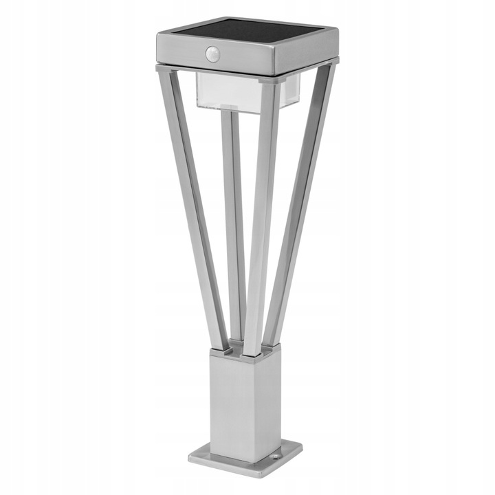 Соларна LED LED градинска лампа, Ledvance, Алуминий/Поликарбонат, 6 W, 50 см, Сив