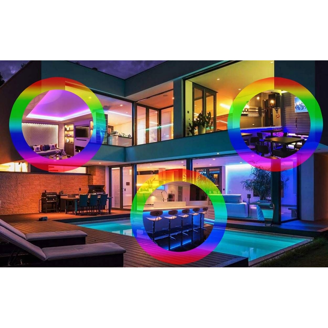 Banda LED, 5 m, Multicolor - eMAG.ro