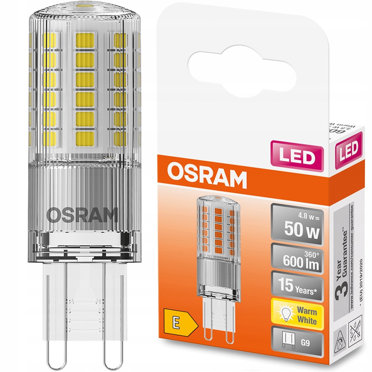 Afkorting Overtollig Vochtig Bec LED G9 CAPSULE, Osram, 4.8W = 50W, 2700K - eMAG.ro