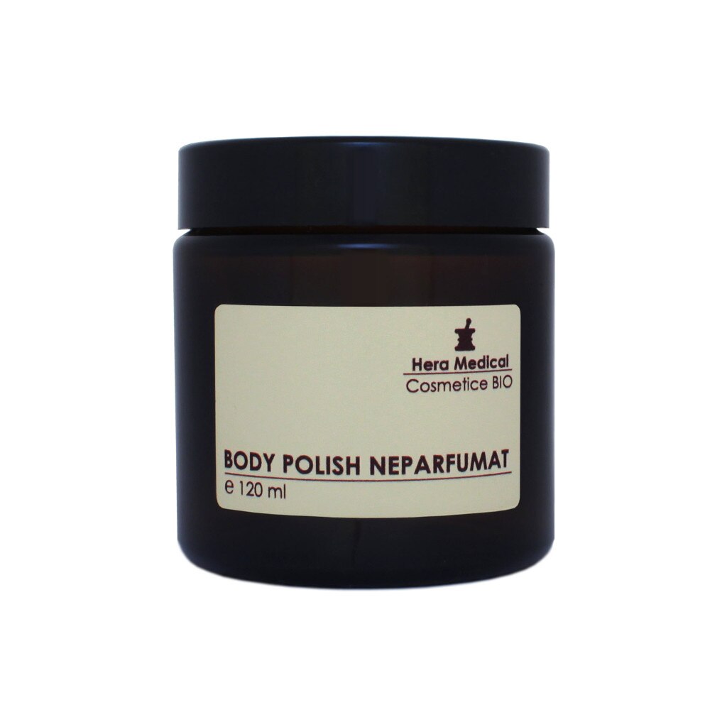 Exfoliant corporal Body Polish neparfumat, Hera Medical Cosmetice BIO, 120 ml