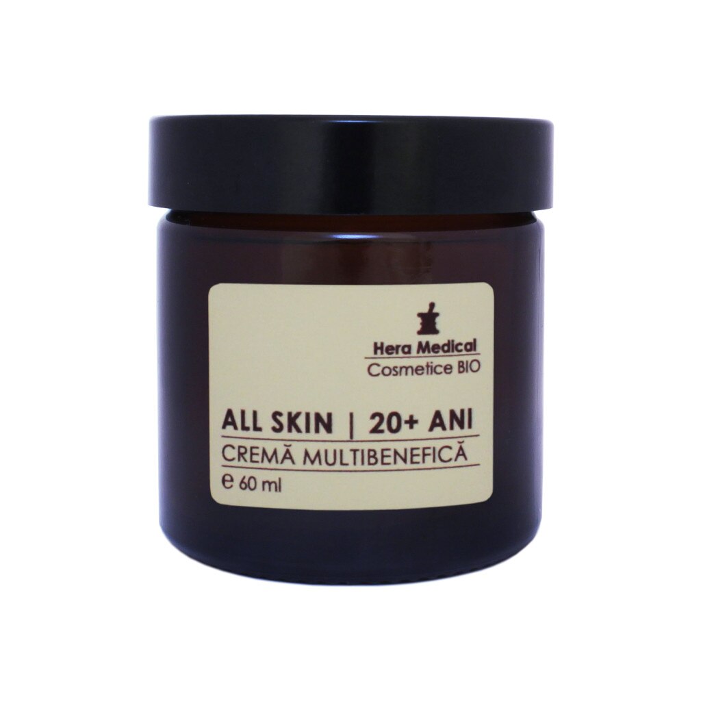Crema multibenefica pentru femei 20+ ani, All Skin, Hera Medical Cosmetice BIO, 60 ml