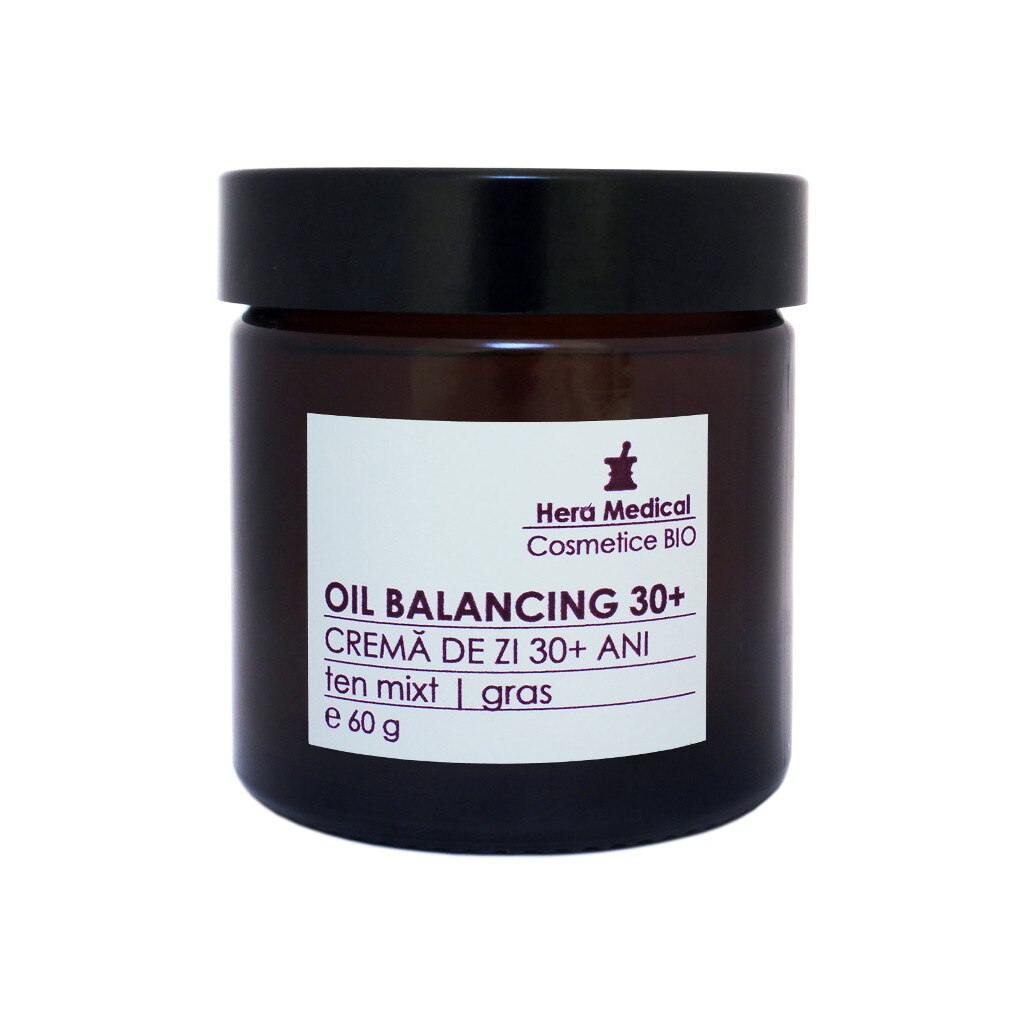 Crema sebo-regulatoare pentru femei 30+ ani, Oil Balance, Hera Medical Cosmetice BIO, 60 ml