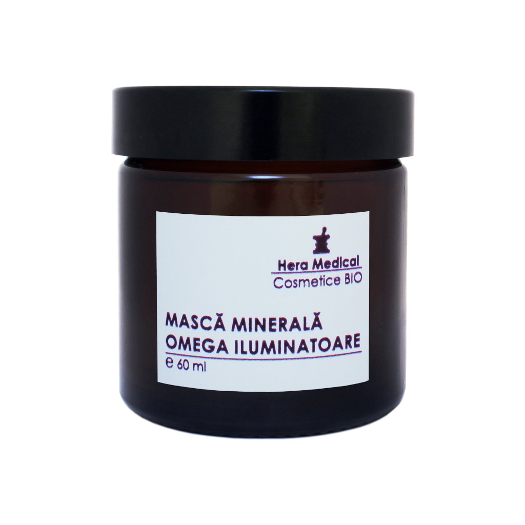 Masca minerala omega iluminatoare, Hera Medical Cosmetice BIO, 60 ml