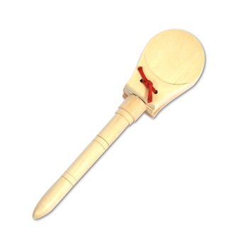 Castanieta din lemn cu maner Castanieta din lemn cu maner