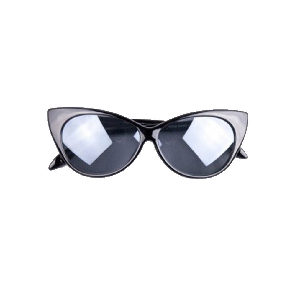Ochelari de soare cat eyes, rama neagra, DyStyle