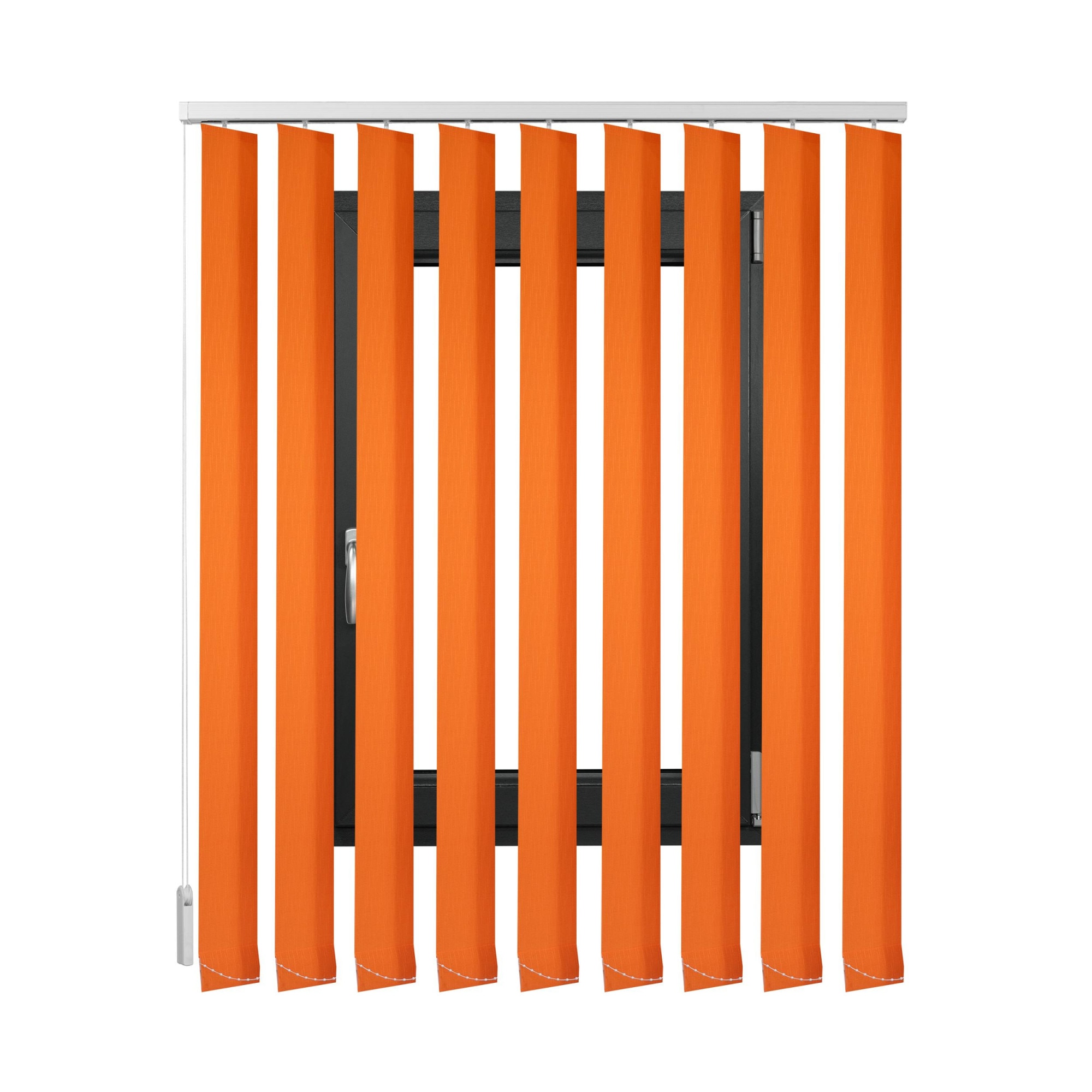 Jaluzele Verticale Textile, 127 mm, Portocaliu, L 195 cm X H 100