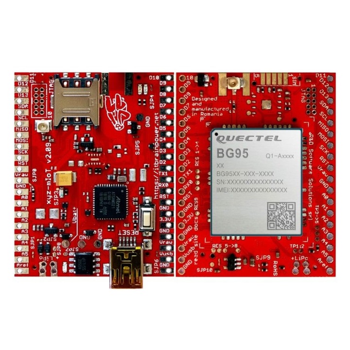 ARM0 + BG95-M3 IoT модул - xyz-mIoT - платка за разработка на щит AT SAMD21G LTE CATM1 NBIoT eGPRS GNSS GPS без сензори, съвместим с Arduino Zero