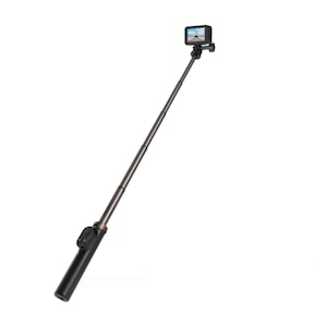 Selfie stick Telesin pentru smartphone-uri si camere sport cu Telecomanda Bluetooth, TE-RCSS-001, Negru