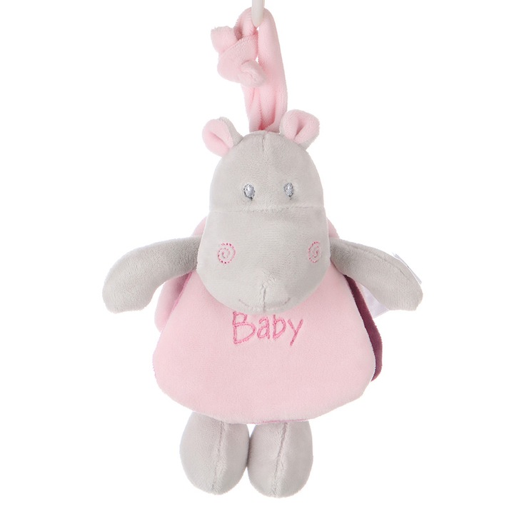 Jucarie de plus, W-web, 20 cm, Gri/Roz