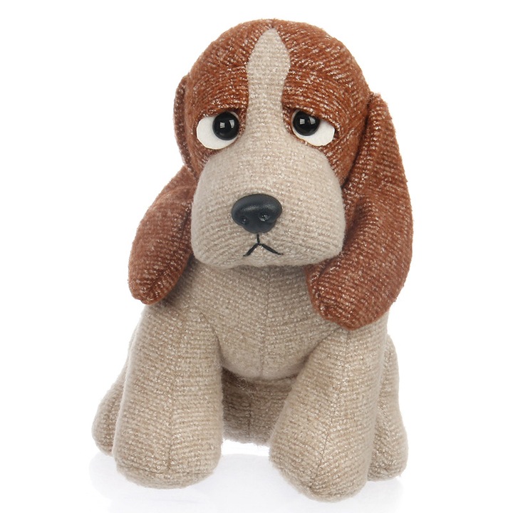 Jucarie de plus, W-web, 27 cm, Alb/Maro