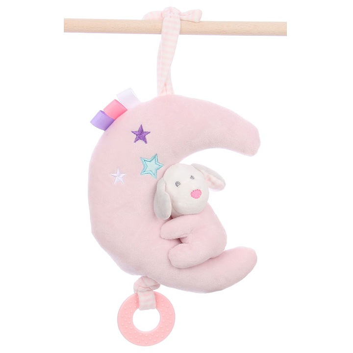 Музикална плюшена играчка за бебе - куче - 19 см