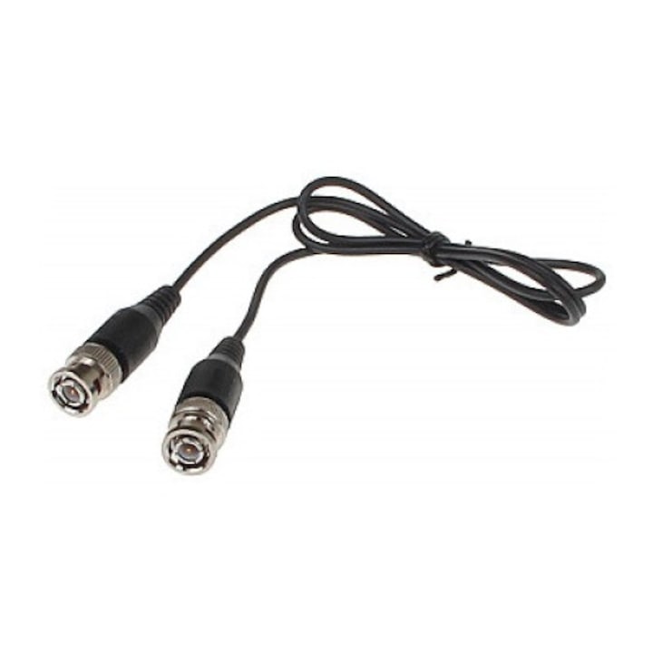 Cablu cu mufa BNC, Inny-D, 75 ohm, 0.8 m, Negru