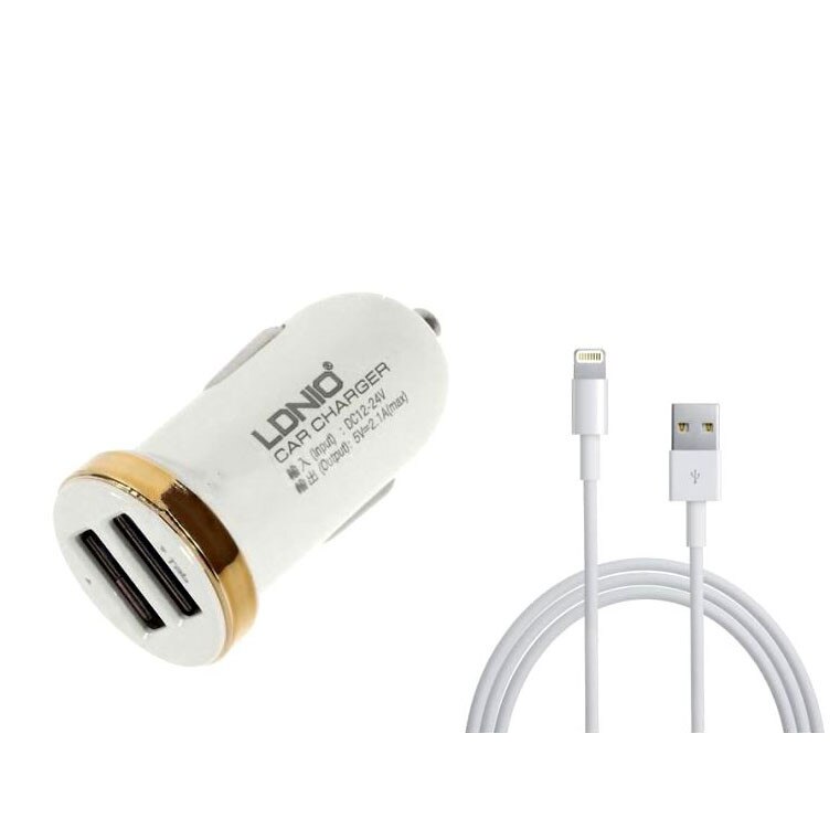 Incarcator mufa auto cu cablu Lightning iPhone 5/6/7