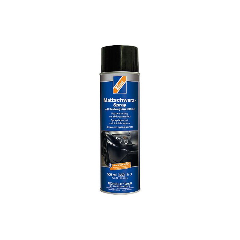 Spray vopsea auto profesionala negru mat, Technolit 500 ml eMAG.ro