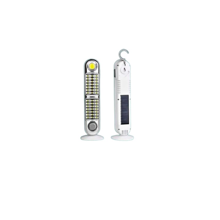 Лампа с батерия, соларен заряд, led 1COB+42SMD, 26см