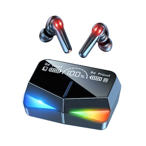 Casti Wireless Gaming M28 TWS, Bluetooth, Dual Mode, HiFi, Display LED, Waterproof IPX-5