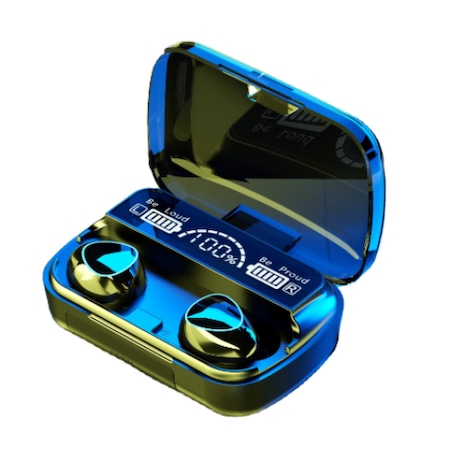 Casti Wireless M10 TWS, Bluetooth 5.1, Waterproof IPX-5, Anulare Zgomot