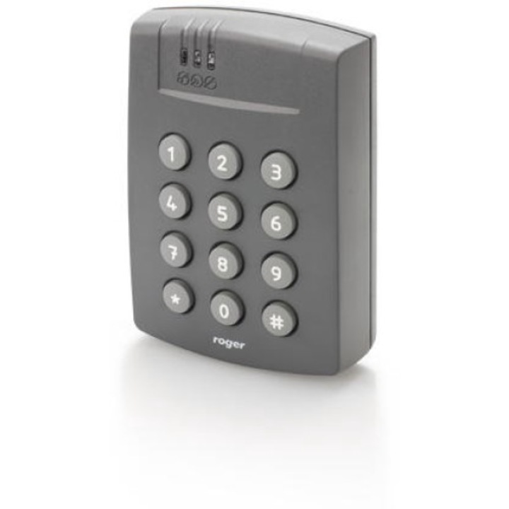 Controler acces intern PR612-G, ROGER+RACS+4, Cititor proximitate incorporat, 115 x 80 x 35 mm, Negru