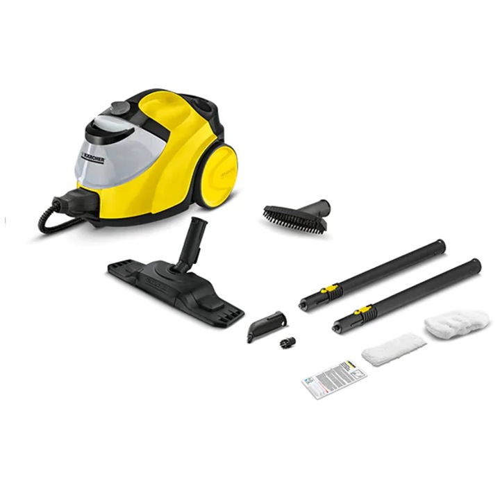 Aparat de curatat cu abur KARCHER SC 5 EasyFix cu Iron Plug, 1.5l, 2200W, galben cu negru