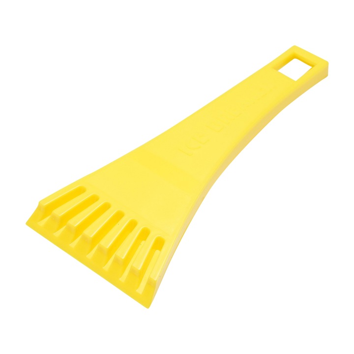 Racleta gheata din plastic simpla galbena