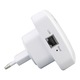 Amplificator Semnal Retea Wireless-N, WiFi Repeater transmisie 300Mbps, 802.11n b.g., 2.4GHz WLAN, Functie WPS cu Port LAN RJ-45 si Antene Integrate, Alb