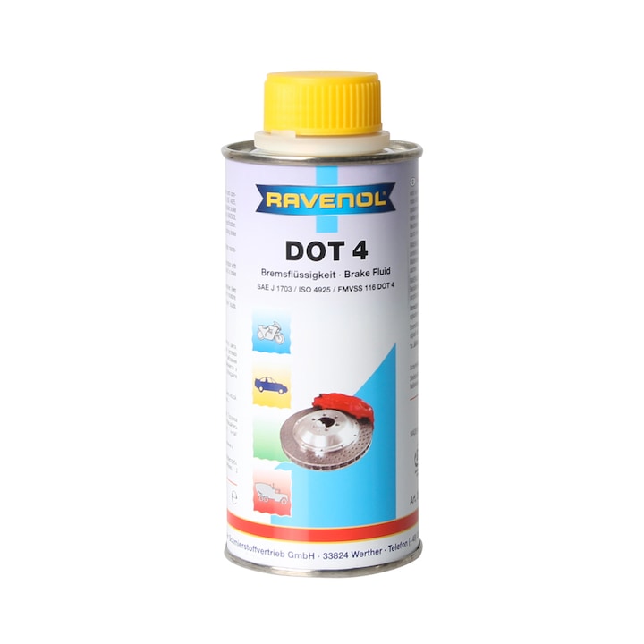 Спирачна течност RAVENOL, DOT 4, 0.250 л
