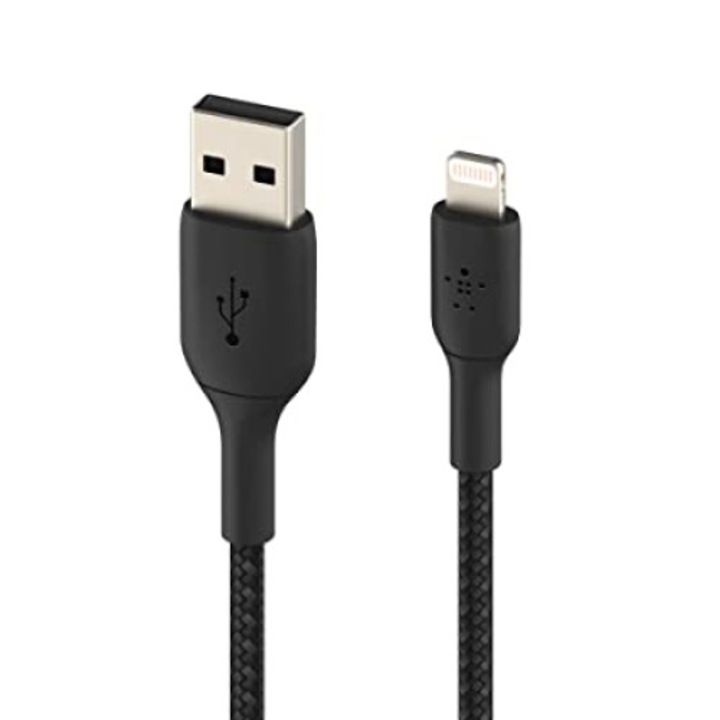 Kábel Digital One SP00624, ls-05, iPhone Ligtning - USB M/M, Rövid 32cm, iP fonat, Fém aljzatok, Fekete