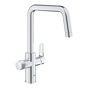 Baterie pentru chiuveta Grohe Blue Pure Start, monocomanda , cu functie de filtru, design C, pipa pivotanta, crom
