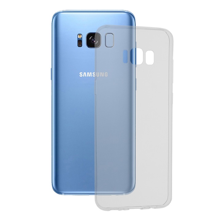 Кейс за Samsung Galaxy S8 Plus, Techsuit Clear Silicone, Transparent