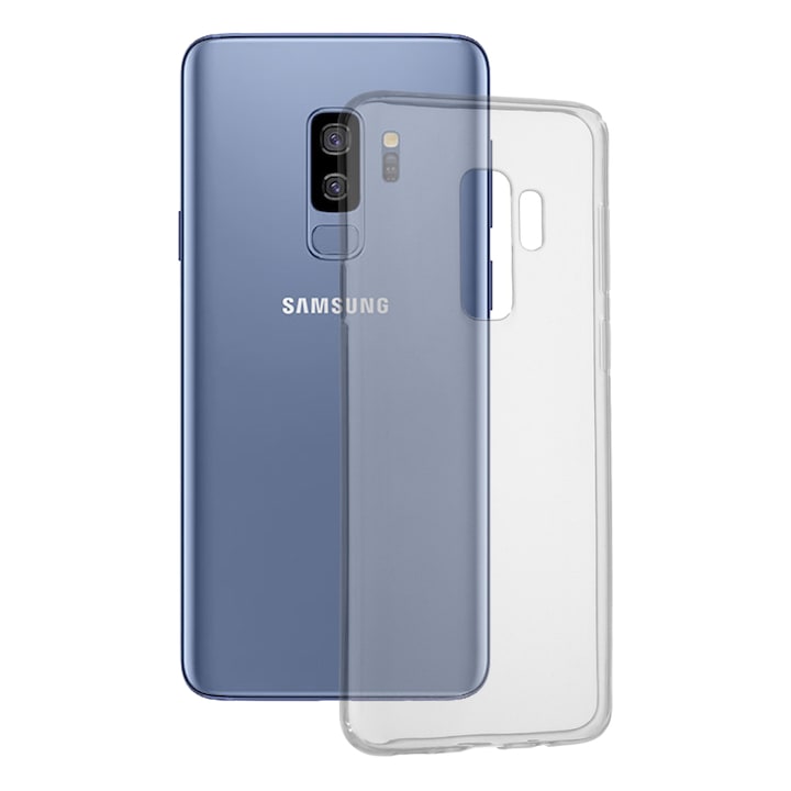 Кейс за Samsung Galaxy S9 Plus, Techsuit Clear Silicone, Прозрачен