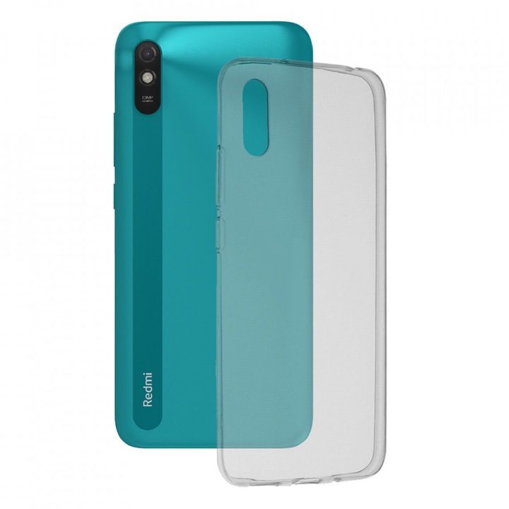 Кейс за Xiaomi Redmi 9A / Redmi 9AT, Techsuit Clear Silicone, Transparent