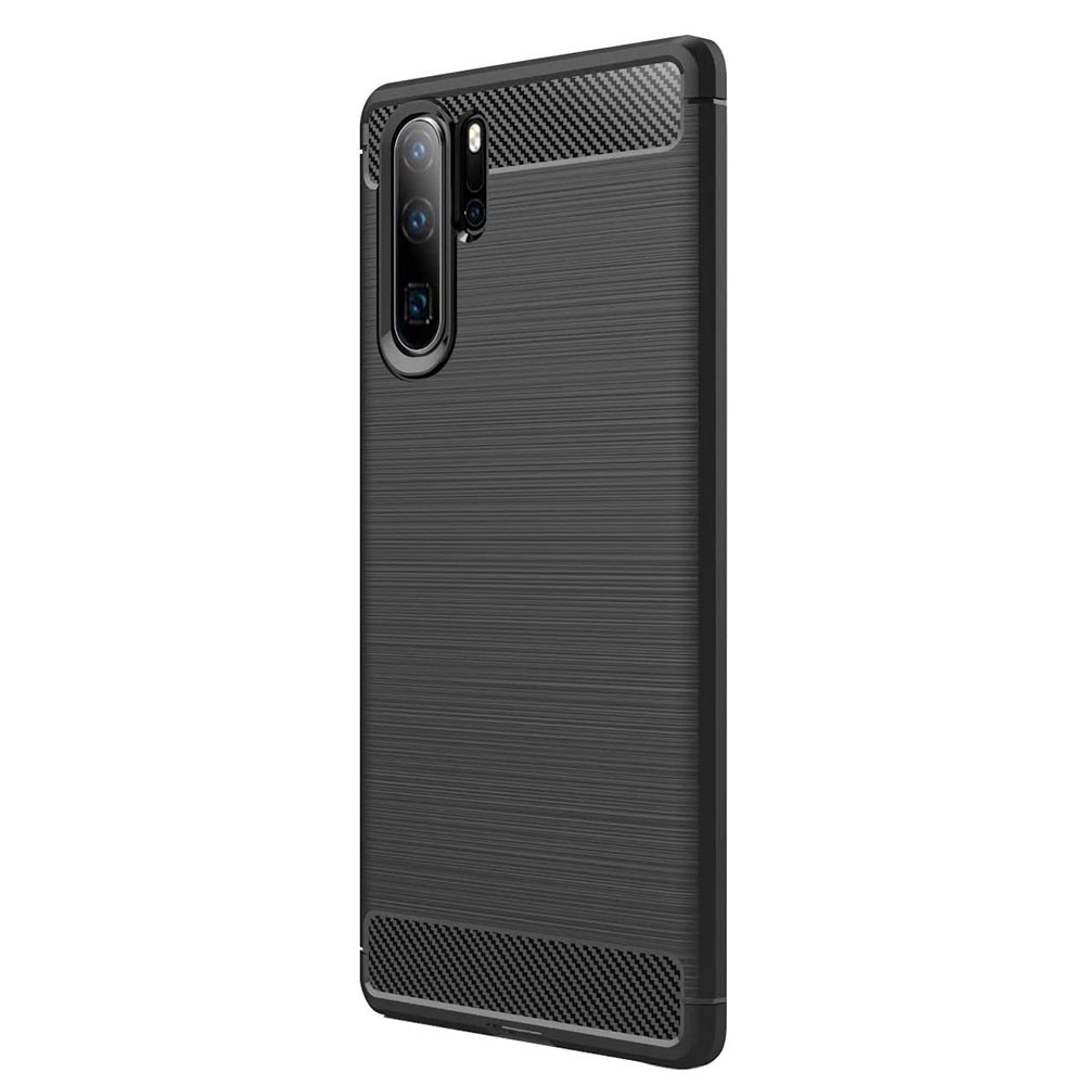 Husa pentru Huawei P30 Pro / P30 Pro New Edition Techsuit Carbon Silicone Negru