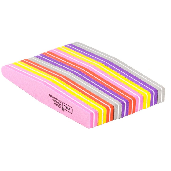 Set 10 Pile Buffer Sela Refolosibile, Lavabile, Multicolore 100/180