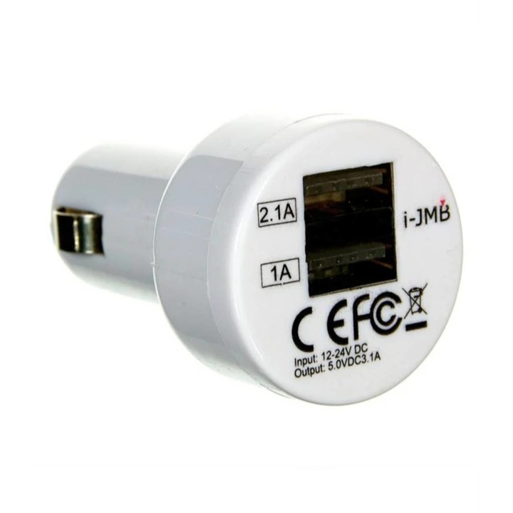 Incarcator auto, 2 iesiri USB