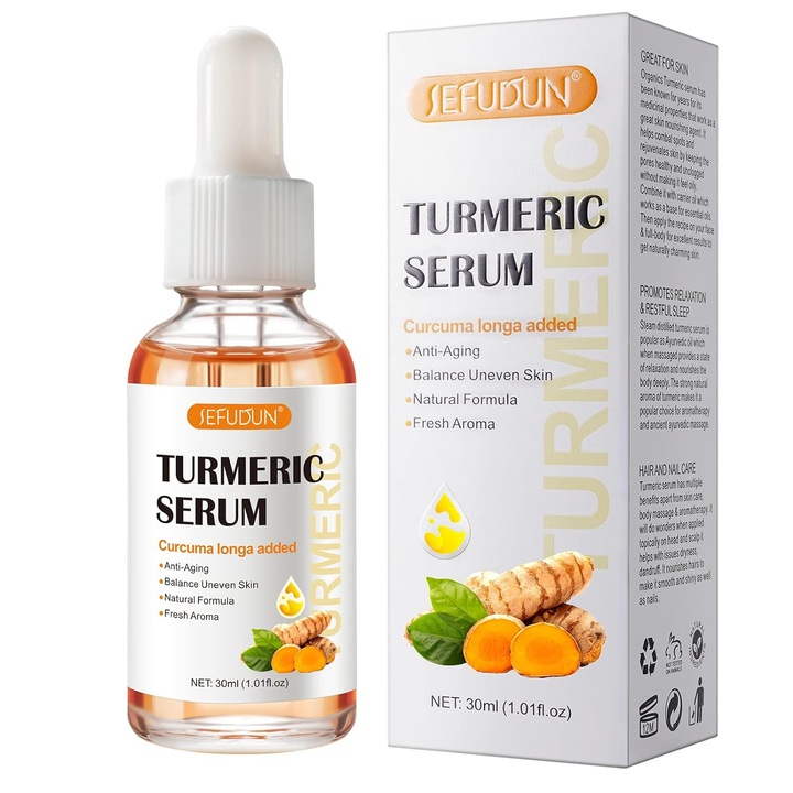 SEFUDUN öregedésgátló kurkuma arcszérum, 30 ml