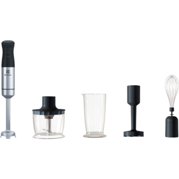 Blender Electrolux E5HB2-8SS, 1000W, tehnologie TruFlow, accesorii multiple, viteza variabila, functie Turbo, argintiu/negru