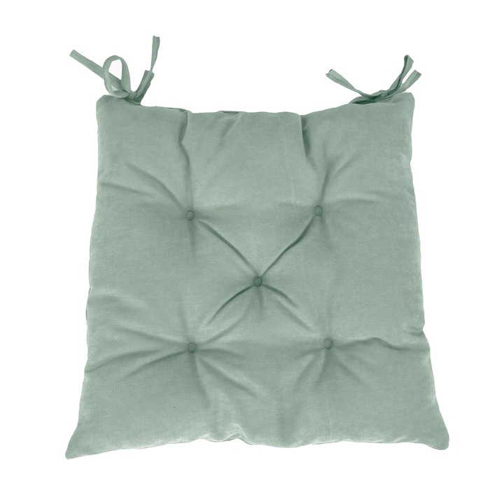 Perna decorativa pentru scaun de bucatarie sau terasa IS0906, Dimensiuni 43 x 43 cm, Verde