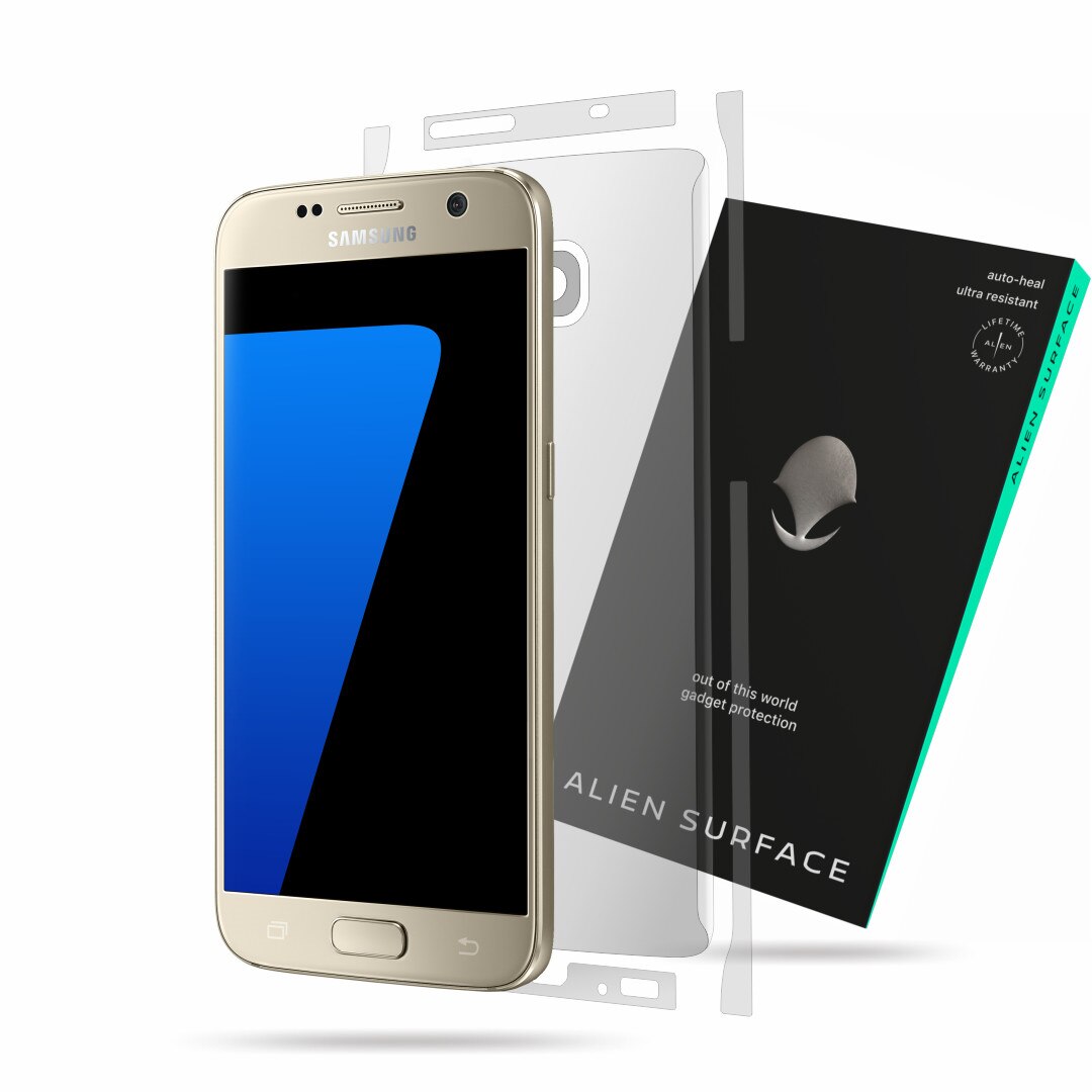 Folie Alien Surface, Samsung Galaxy S7, protectie spate, laterale