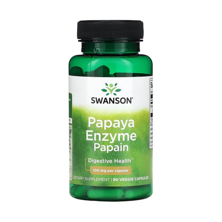 Papaya Enzyme Papain, 100 mg, Swanson, 90 capsule SW1427