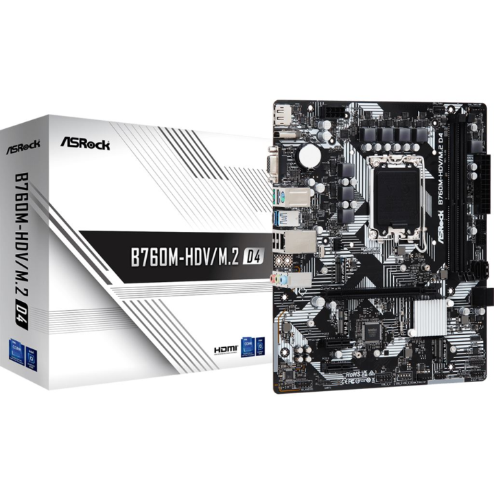 ASRock B760M-HDV/M.2 D4, 203929, Alaplap