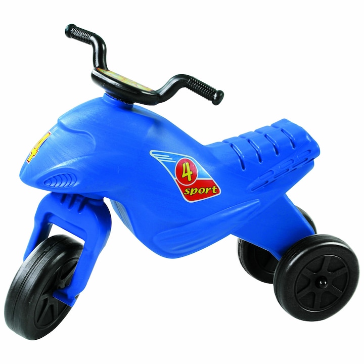 Motocicleta copii cu trei roti fara pedale, albastru inchis, 142 mediu