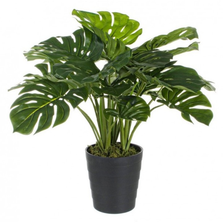 Philodendron műnövény 24 levél 60 cm x 60 cm x 65 magas