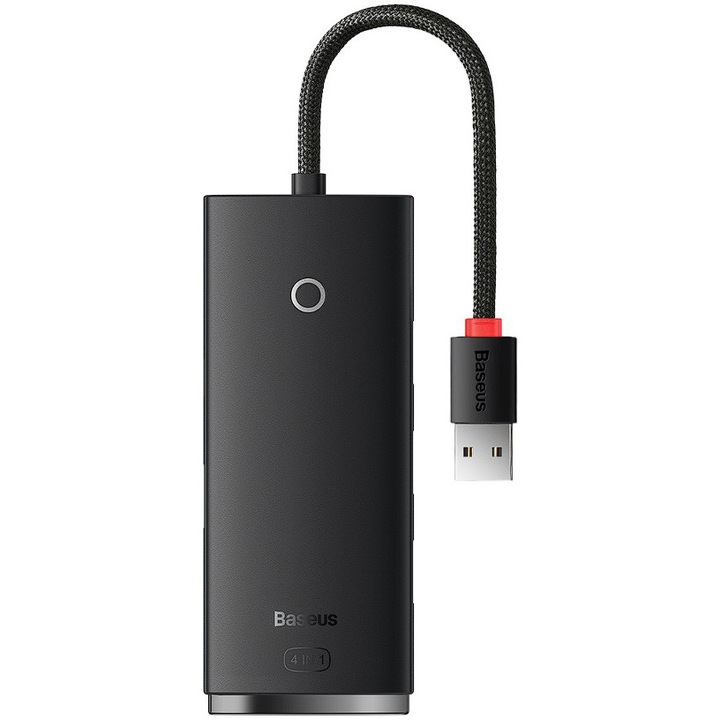 ХЪБ Baseus Lite WKQX030201, USB 3.0 кабел, 2 м, черен
