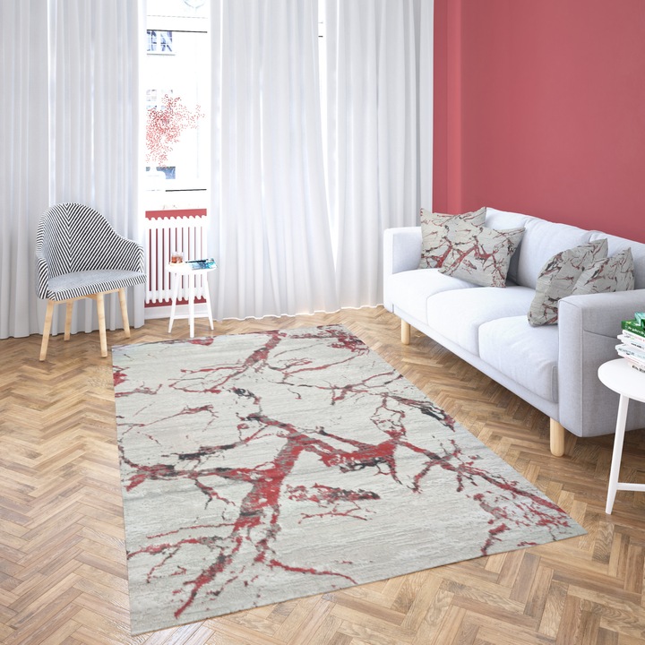 Килим Harmony, модел 11902A Grey Rose, 80 см x 150 см