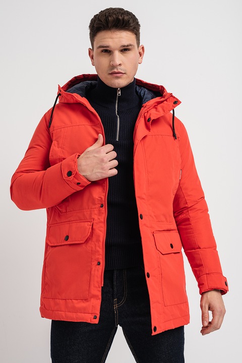 Jack & Jones, Зимна парка Winner с качулка, Червен