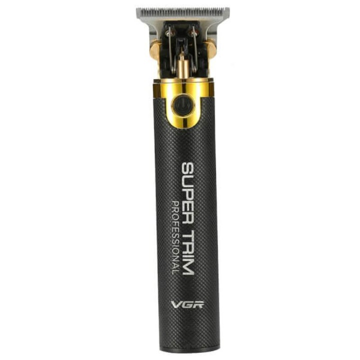 Тример за подстригване VGR 082, 5W, 1500mAh батерия, 3 приставки, Kynexi, Черен/Златен