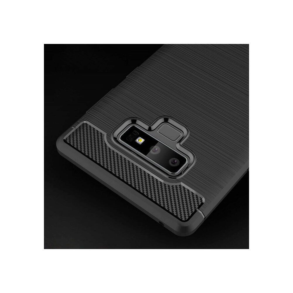 Husa pentru Samsung Galaxy Note 9 - Techsuit Carbon Silicone - Black