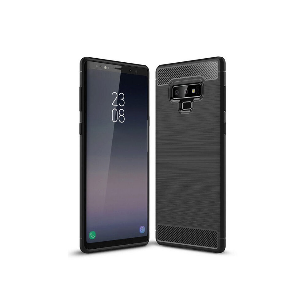 Husa pentru Samsung Galaxy Note 9 - Techsuit Carbon Silicone - Black