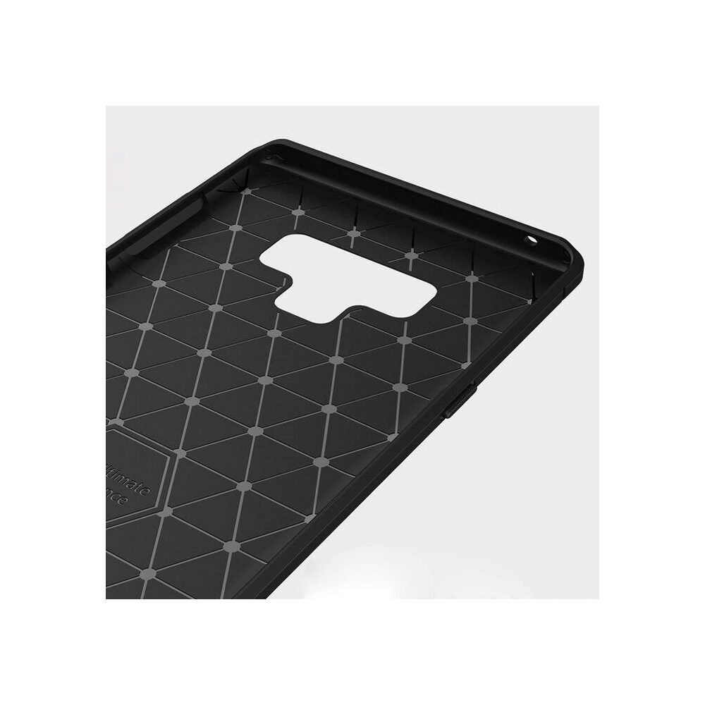 Husa pentru Samsung Galaxy Note 9 - Techsuit Carbon Silicone - Black
