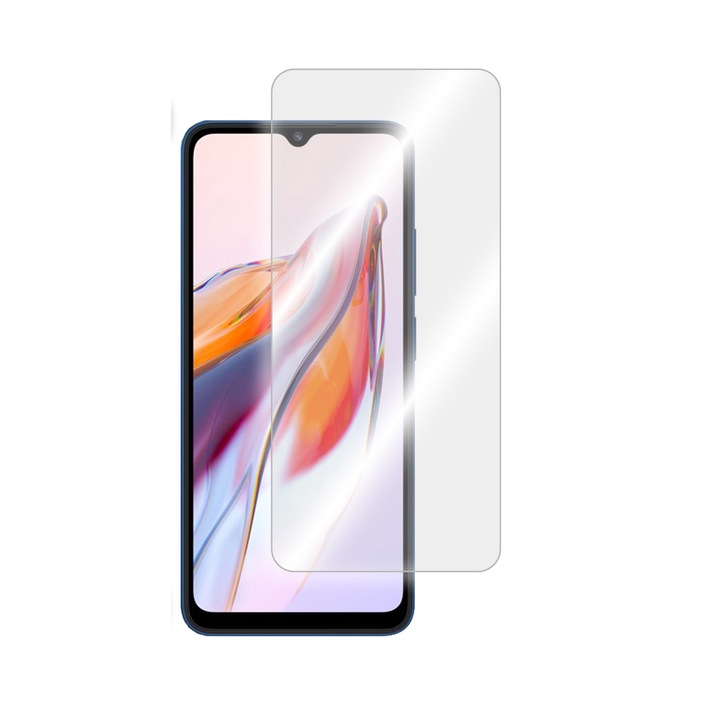 Folie protectie telefon, Sticla, Compatibil cu Xiaomi Redmi 12C, Transparent
